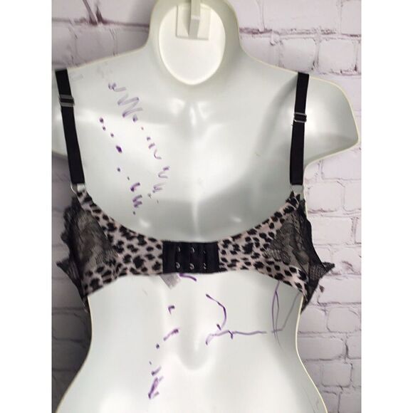 34DD Victoria's Secret Biofit Demi Uplift Bra Underwire Animal Print (228) - Picture 8 of 14